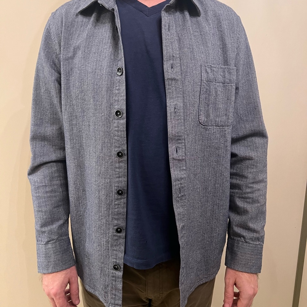 Stetson Blue Herringbone Shirt